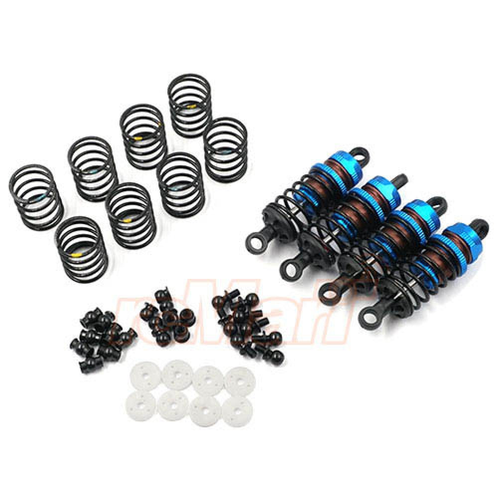 Yeah Racing Aluminum Big Bore Go 55mm Damper Set 4pcs for 1/10 RC Touring Car Blue