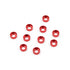 Yeah Racing ALUMINUM M3 Button Head Countersunk Washer Red 10 Pcs