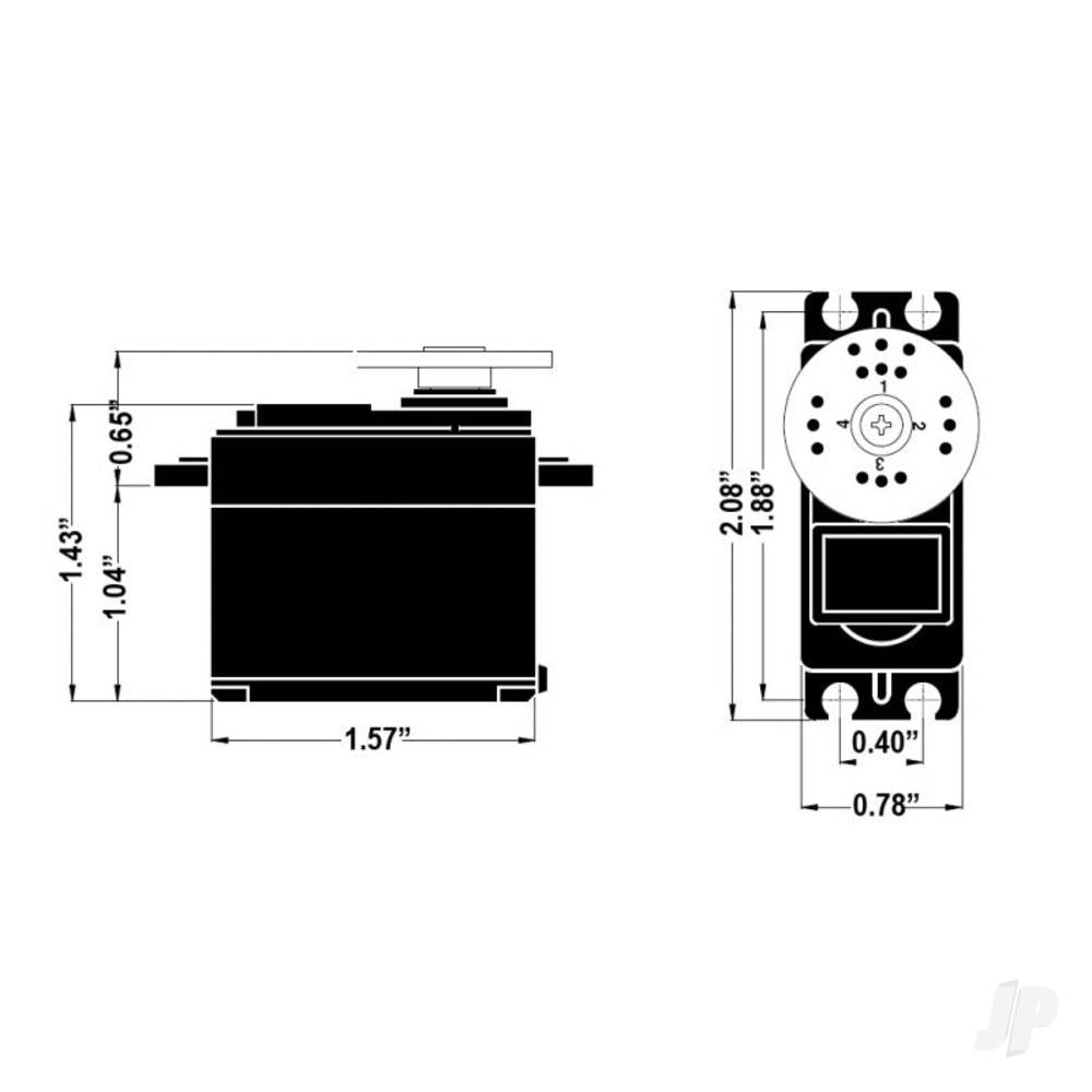 HS322HD Bulk Box (10 pcs Servo In Box)