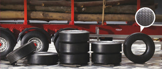 TRAILER RUBBER TYRES (8x)