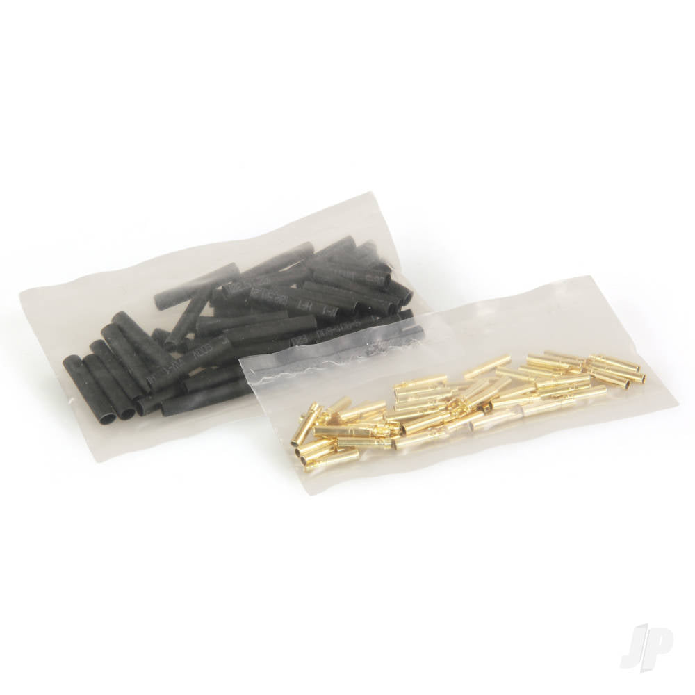 2mm Gold Connector Bulk (50 Female + Shrink)