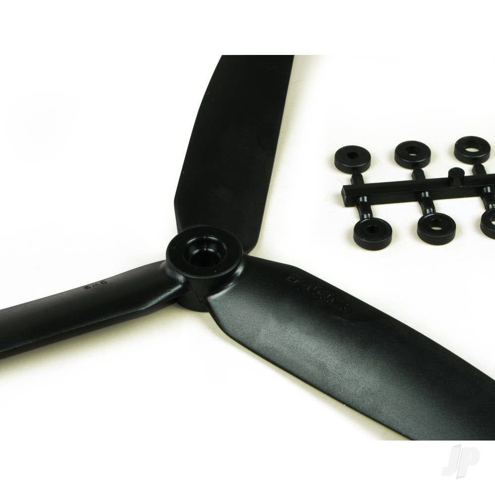 7x3.5 Slow Fly Propeller 3-Blade Black