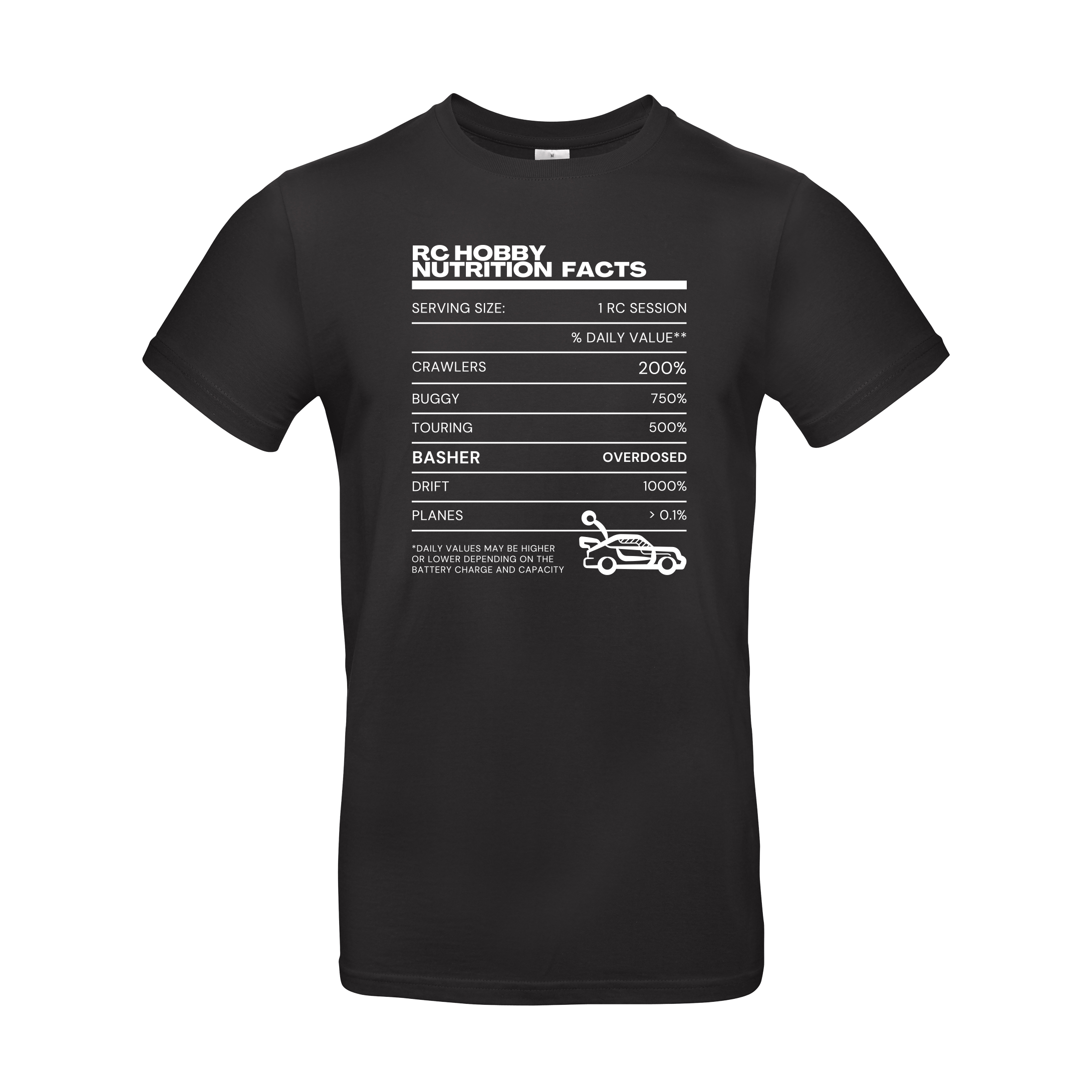 RC T-shirt - "RC Nutrition Facts"