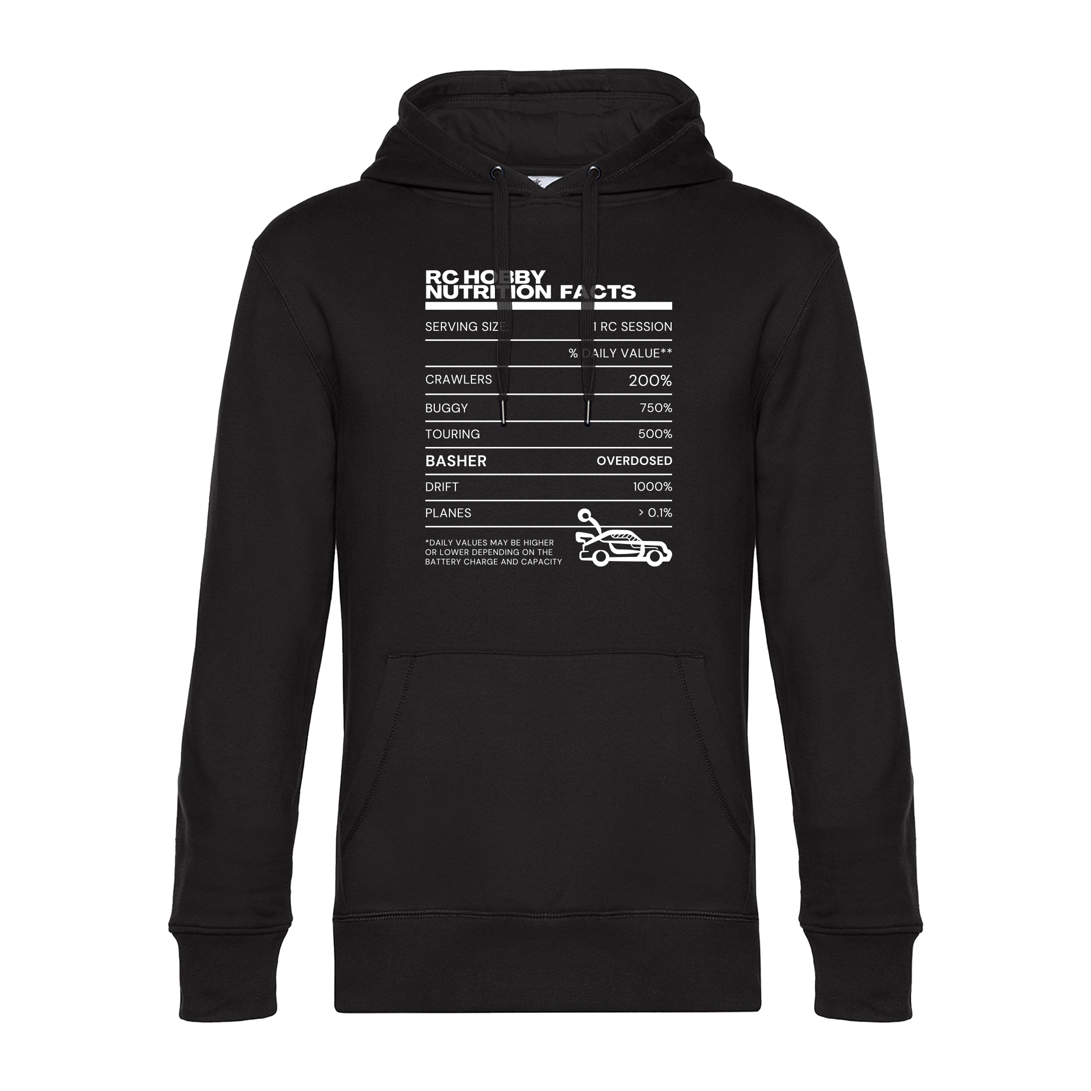 RC Hoodie - "RC Nutrition Facts"