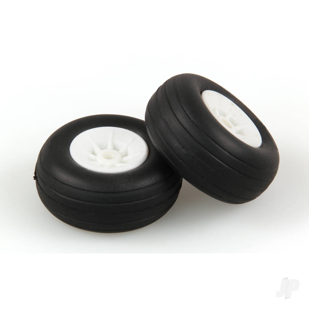 1.1/2in - (37mm) White Wheels (2 pcs)