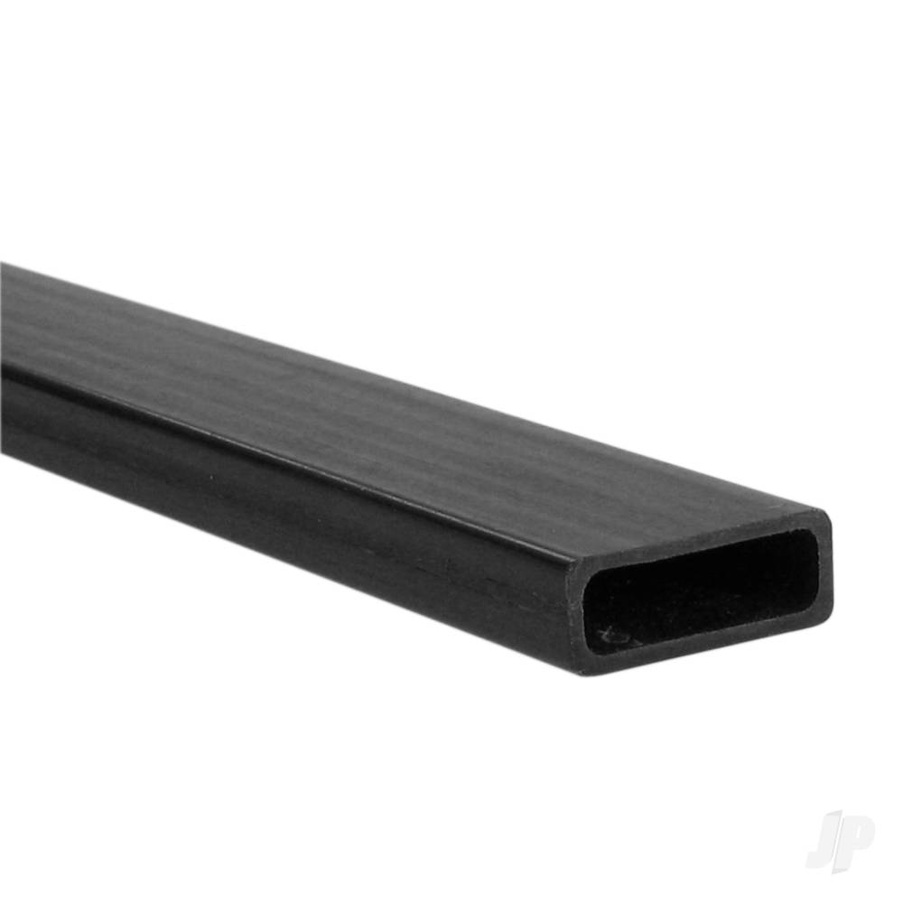 6.3m x 13.2mm 1m Carbon Fibre Rectangular Tube, 0.9mm Wall