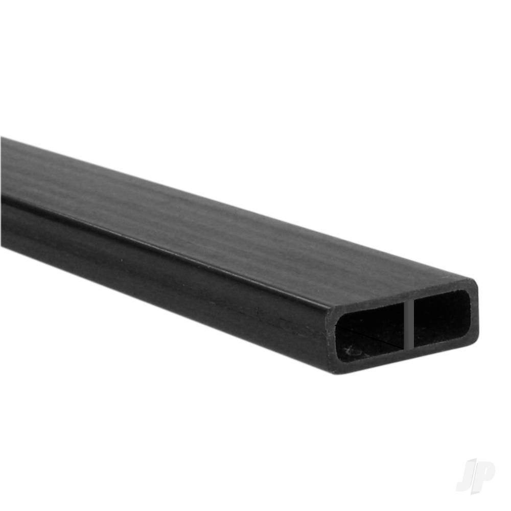 6mm x 16mm 1m Carbon Fibre Rectangular Tube, 0.7mm Wall