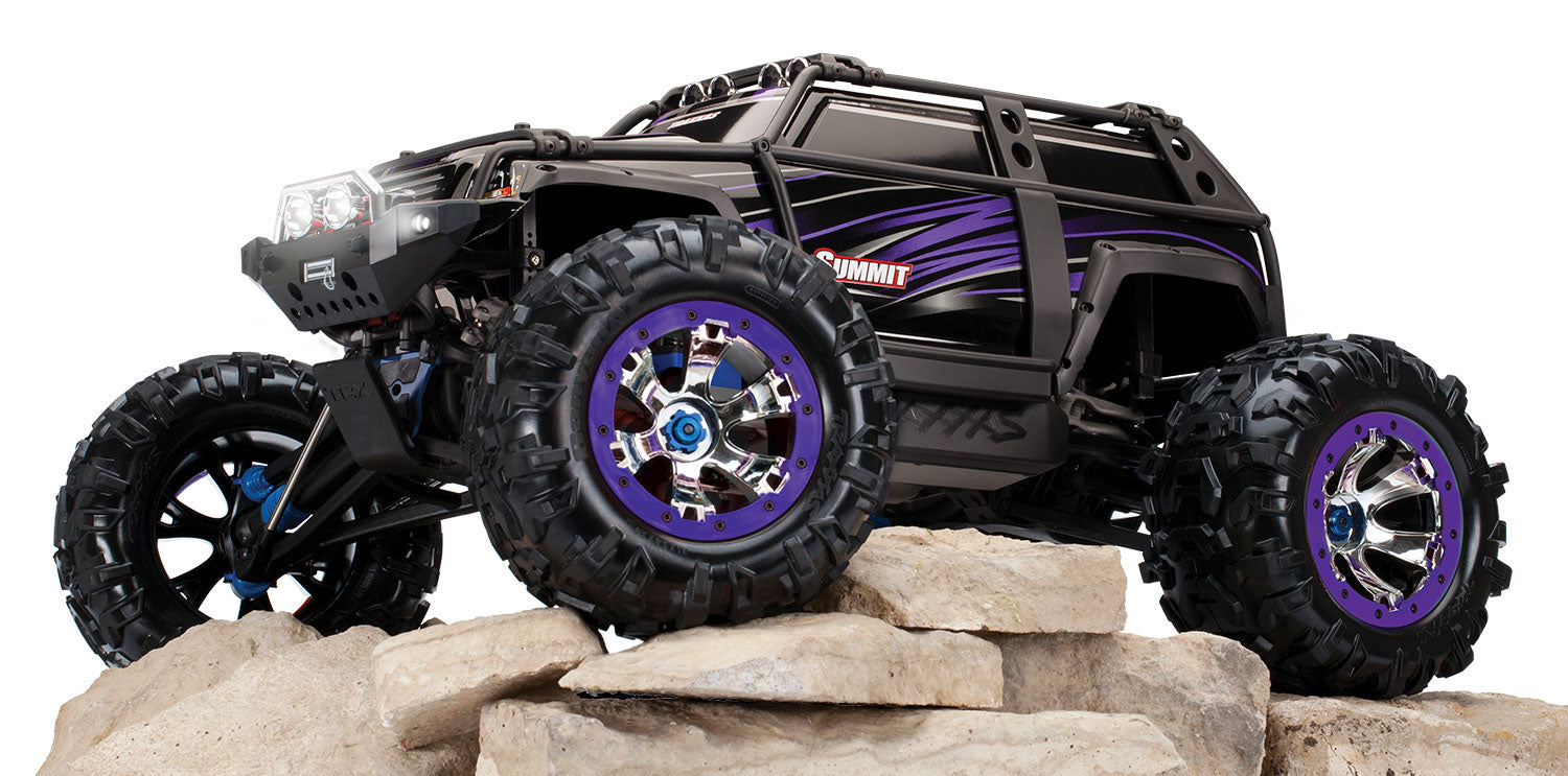 TRAXXAS Purple Summit 1:10 4WD RTR Electric Extreme Terrain Monster Truck (+ TQi 4-ch, EVX-2, Titan 775)