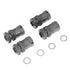 Fastrax 1/8Th 15Mm Extension Hub Adaptors - To Widen Track (17Mm Hex)