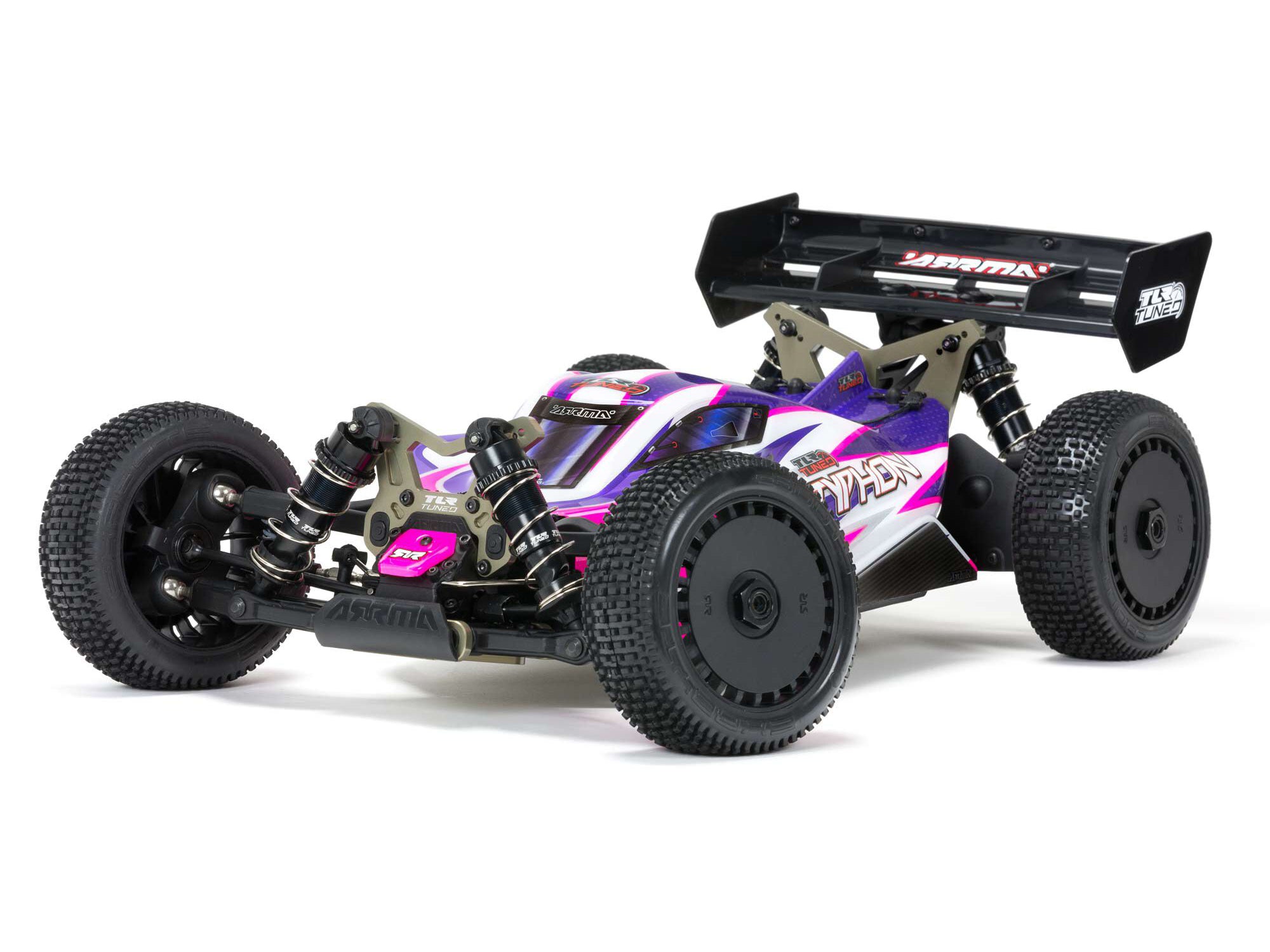 TLR ARRMA Tuned TYPHON 1/8 4WD Roller (Pink/Purple) ARA8306