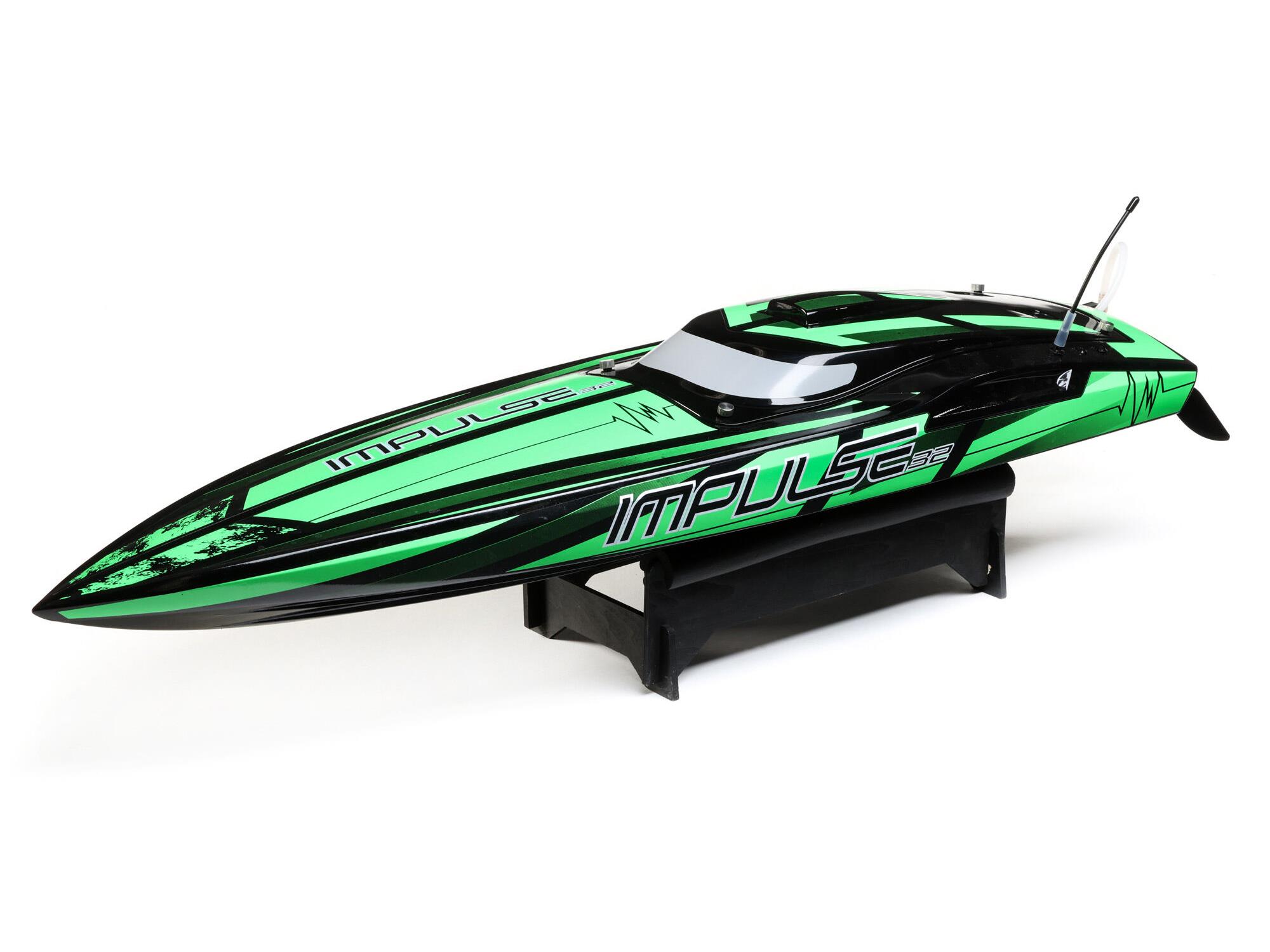 Impulse 32 Brushless Deep-V RTR w/Smart, Black/Green