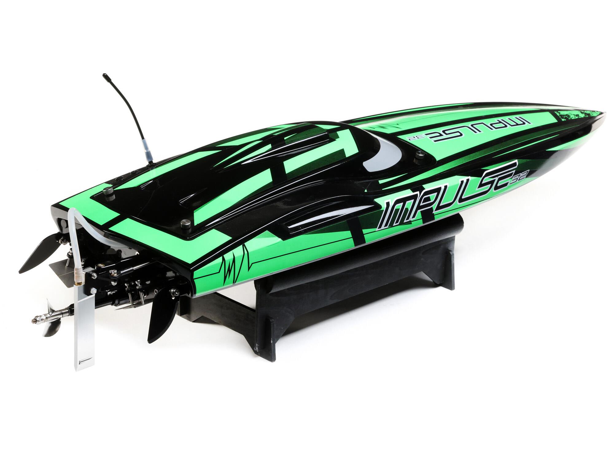 Impulse 32 Brushless Deep-V RTR w/Smart, Black/Green