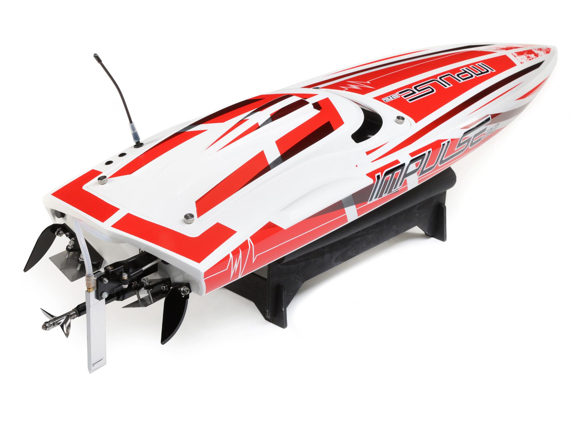 Impulse 32 Brushless Deep-V RTR w/Smart, White/Red