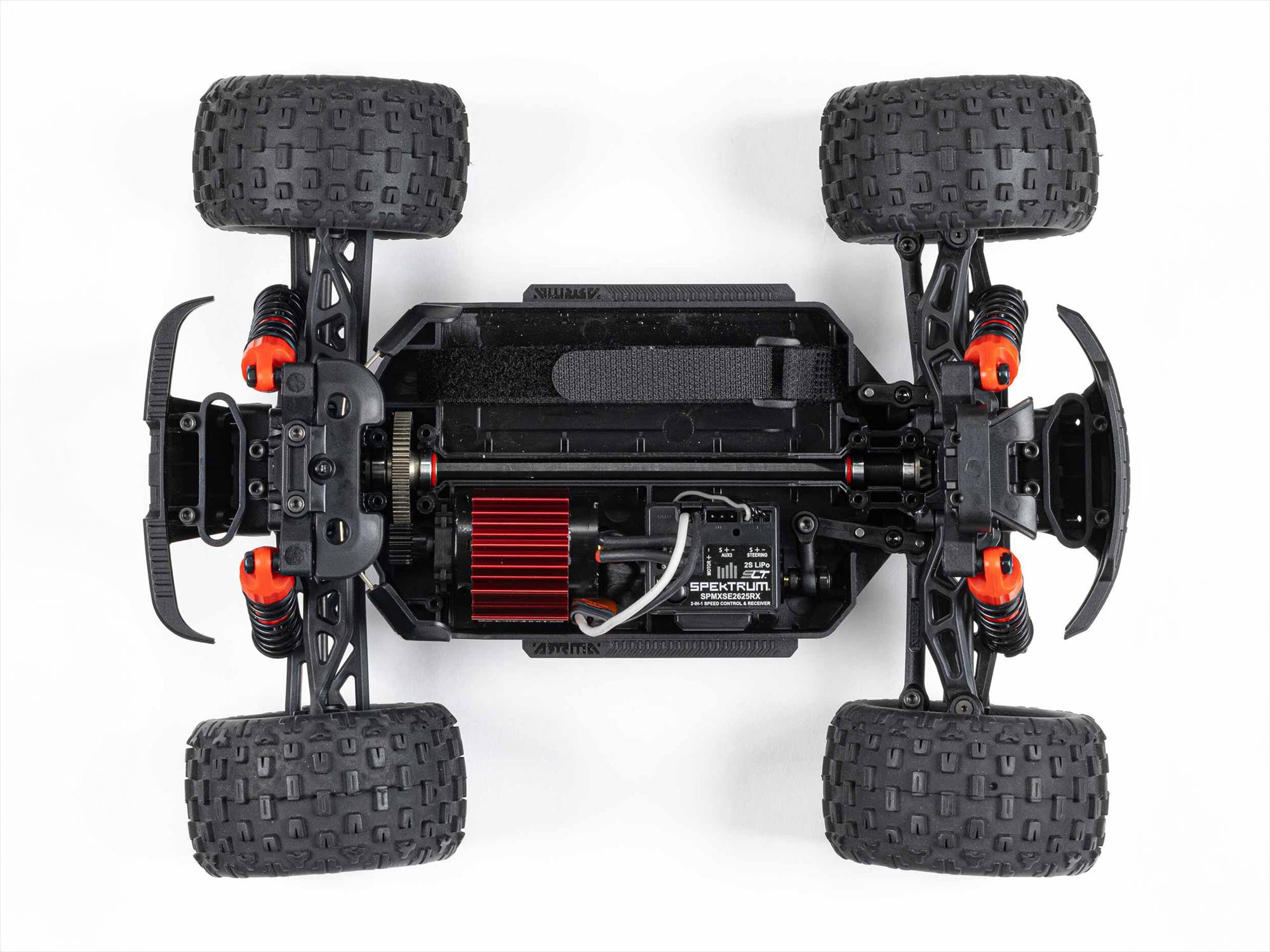 Granite GROM 4wd MT 1/18 RTR Mega w/Lipo Batt/USB Chg Bl/Red