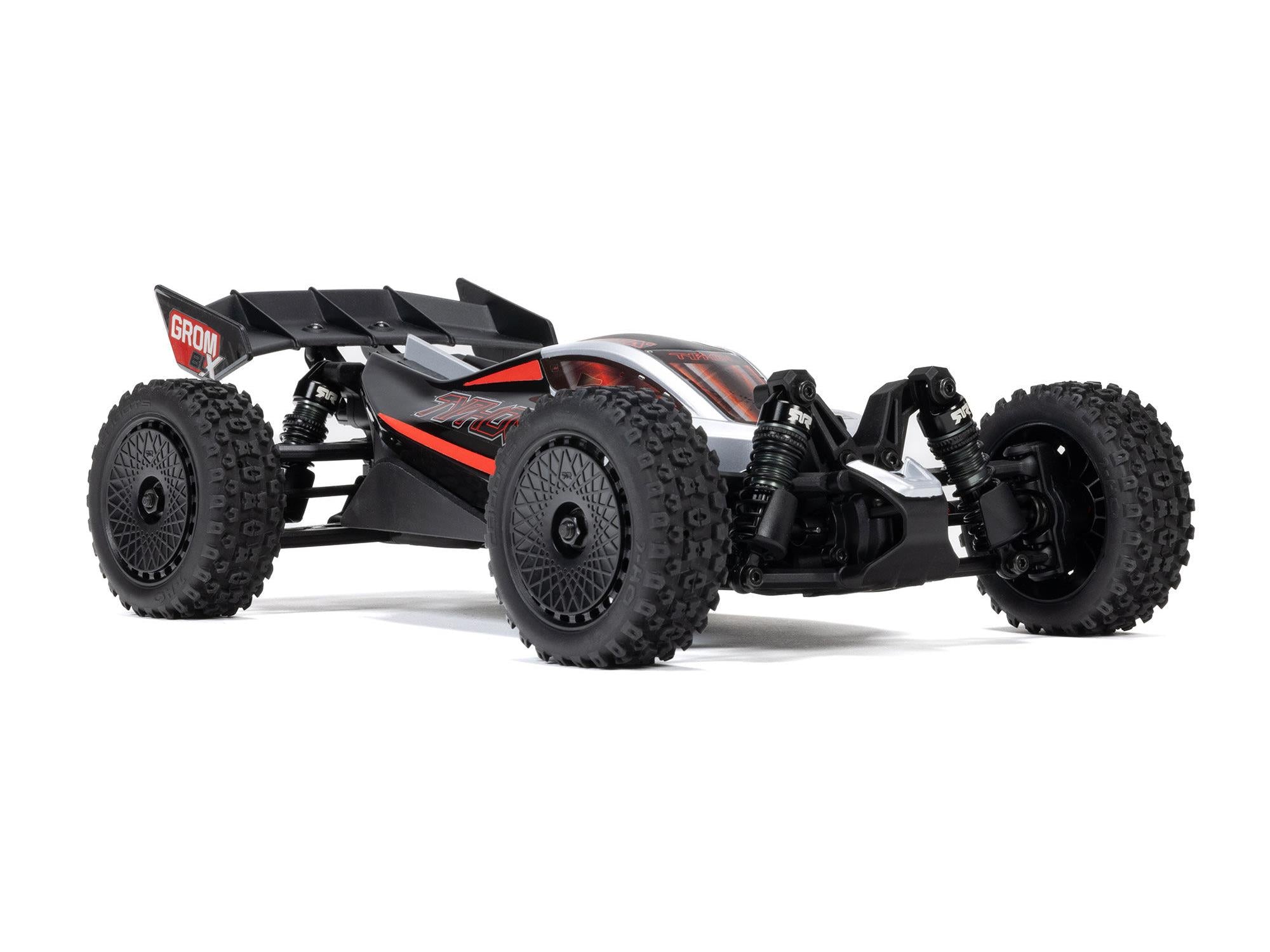 1/18 TYPHON GROM 223S BLX 4X4 Buggy (No Batt/Charg) Silver