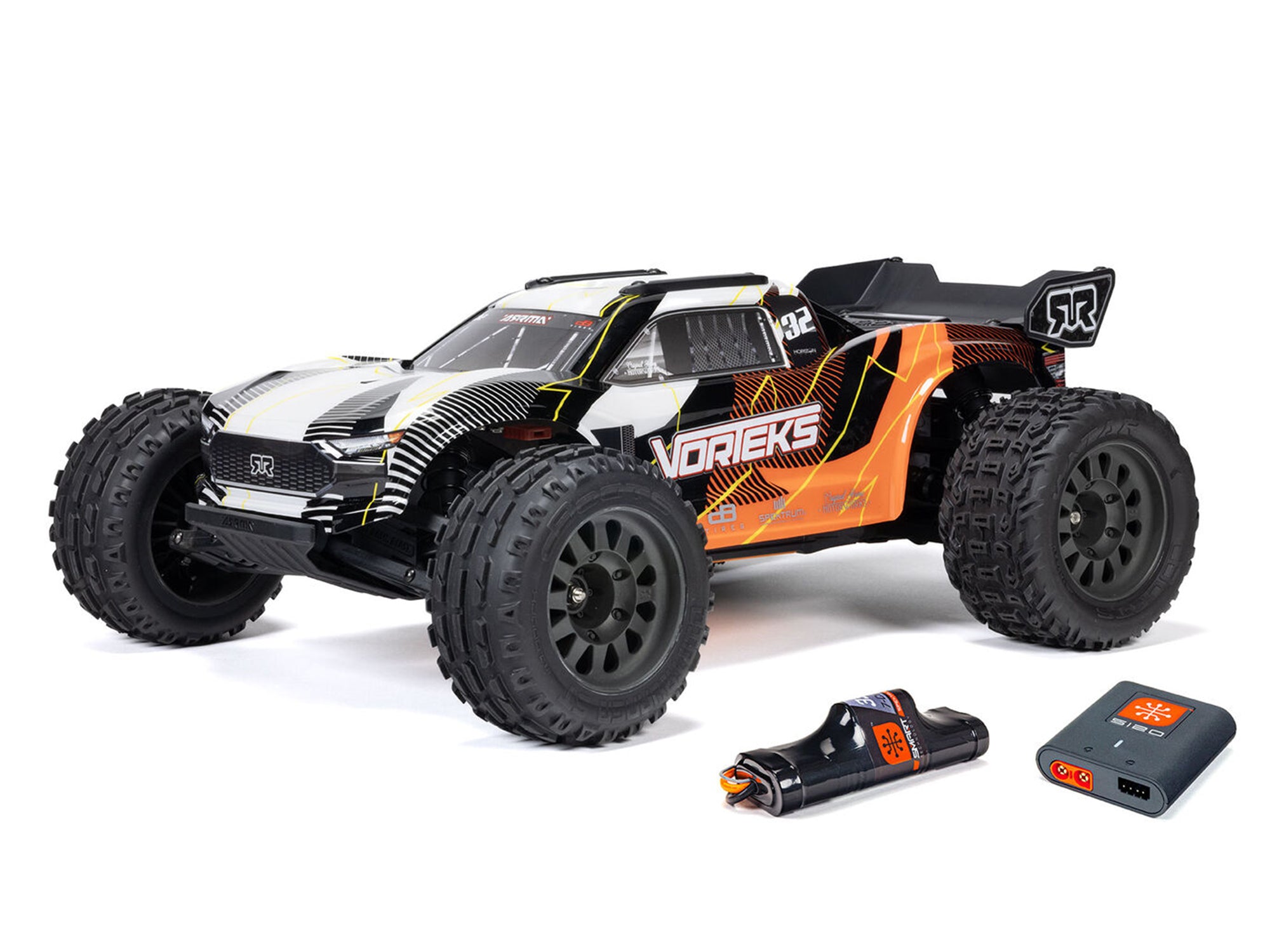 1/10 VORTEKS MEGA 550 4X2 ST with Battery & Charger Orange