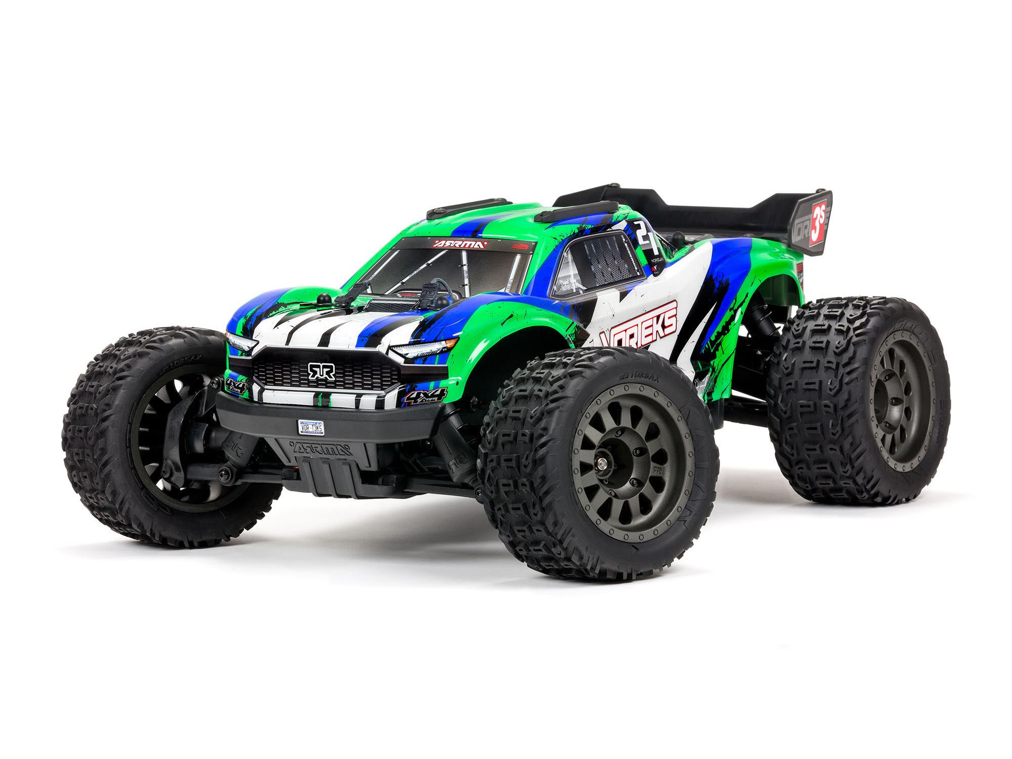 Vorteks 4X4 3S BLX 1/10 Stadium Truck RTR, Green