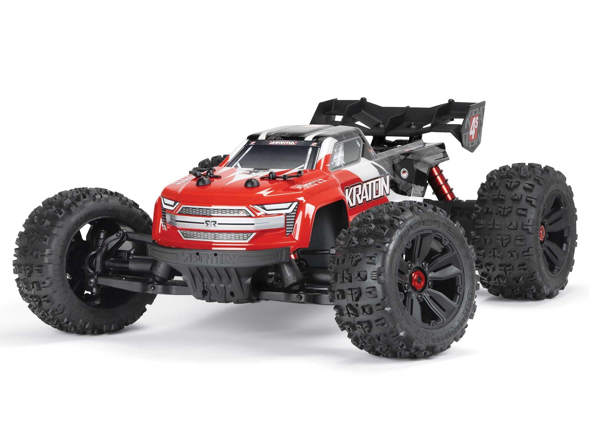 ARRMA 1/10 Kraton 4x4 4S BLX Centre Diff Speed MT Red