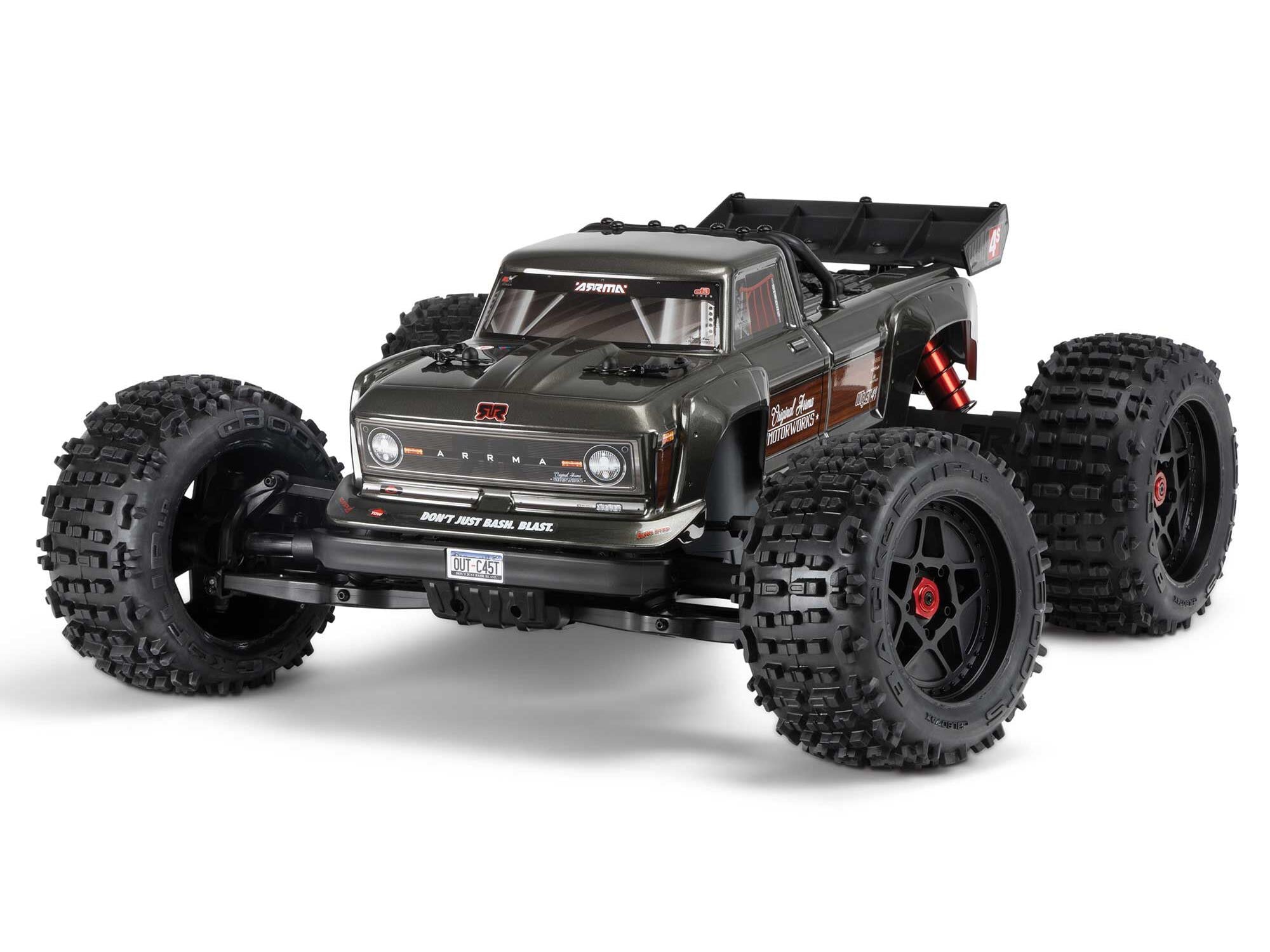 ARRMA 1/10 Outcast 4x4 4S BLX Centre Diff Stunt MT (Gunmetal)