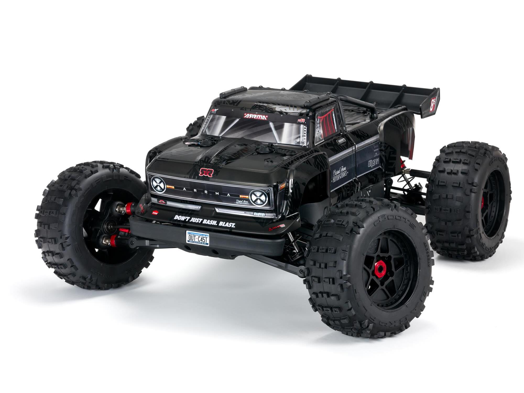 ARRMA Outcast 4X4 1/5 Extreme Bash Roller Stunt Truck, Black