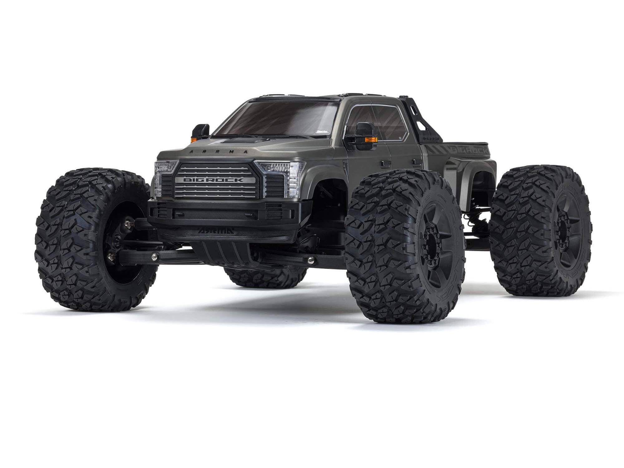 ARRMA 1/7 BIG ROCK 6S 4X4 BLX Monster Truck RTR, Gunmetal