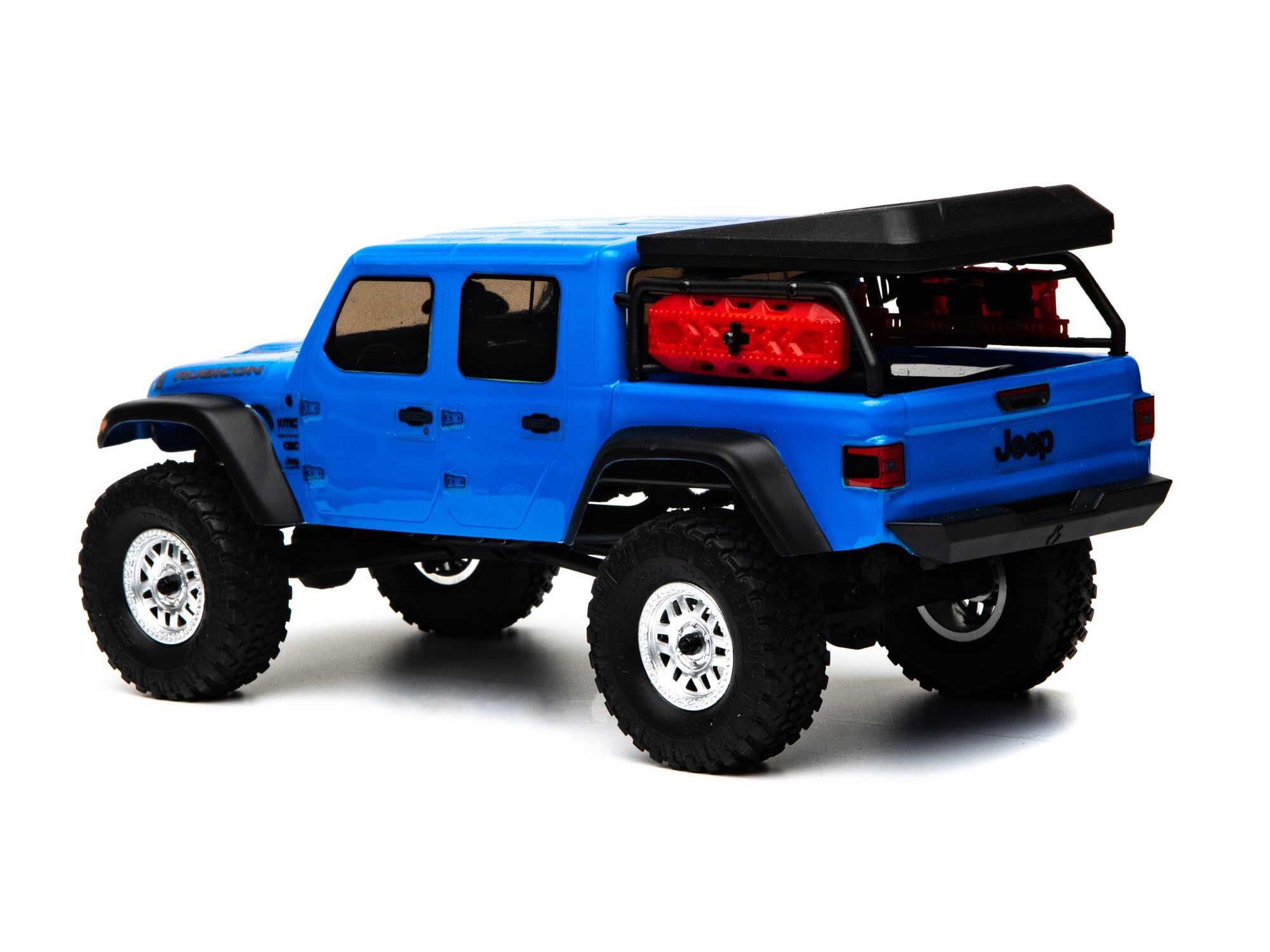 Axial 1/24 SCX24 Jeep JT Gladiator 4WD Rock Crawler Brushed RTR, BLUE