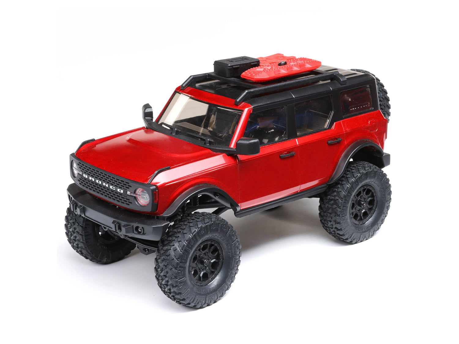 AXIAL SCX24 2021 Ford Bronco 4WD 1/24 Truck Brushed RTR, Red