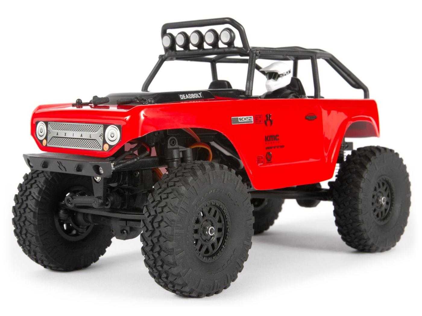 SCX24 Deadbolt 1/24th Scale Elec 4WD - RTR, Red