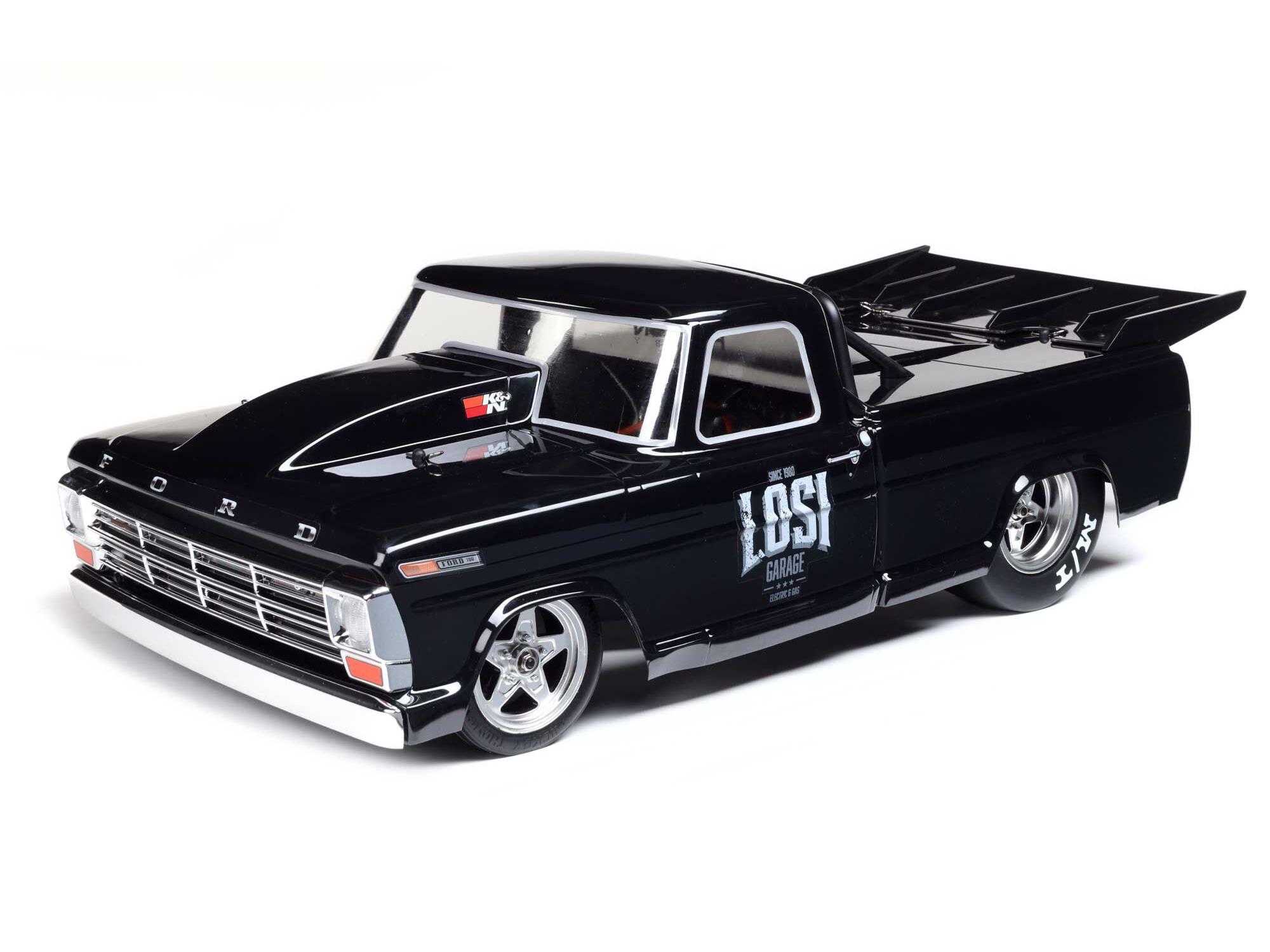 68 F100 22S Drag Car, BL RTR, Losi Gar: 1/10 2WD