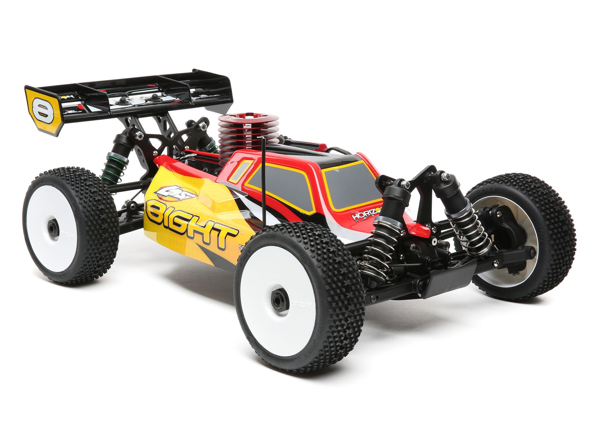 1/8 8IGHT 4WD Nitro Buggy RTR, Red/Yellow