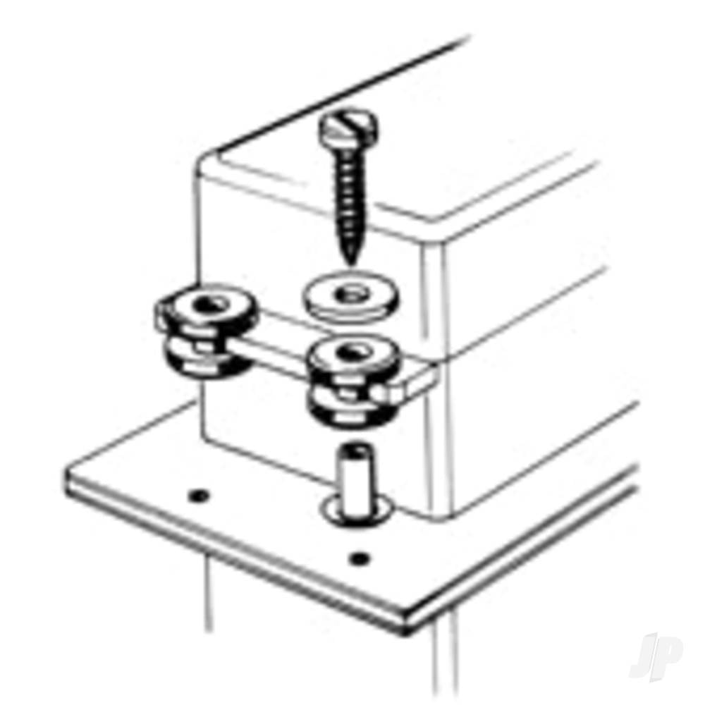 Small Servo Mounting Hardware (5 pcs per package)