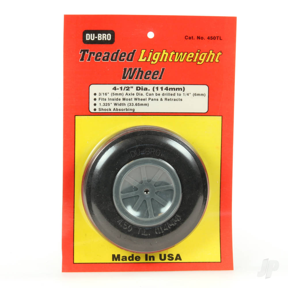 5in diameter Treaded Lightweight Wheel (1 per card)