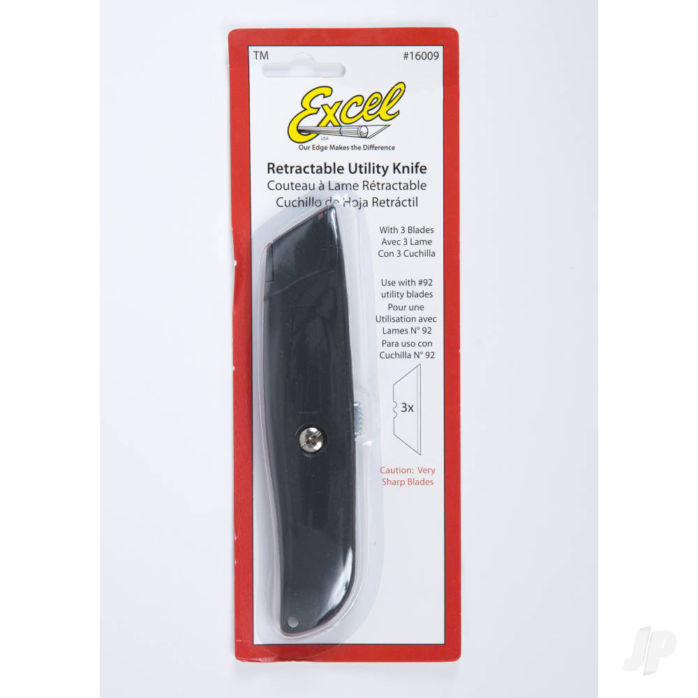 K9 Metal Utility Knife, Retractable (3x Blades) (Carded)