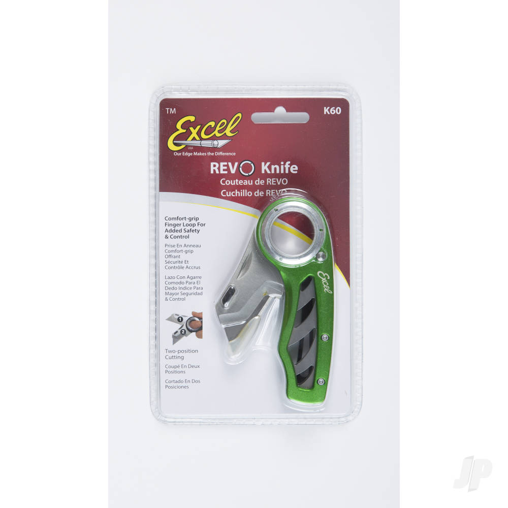 K60 Revo Folding Utility Knife, Green (Carded)