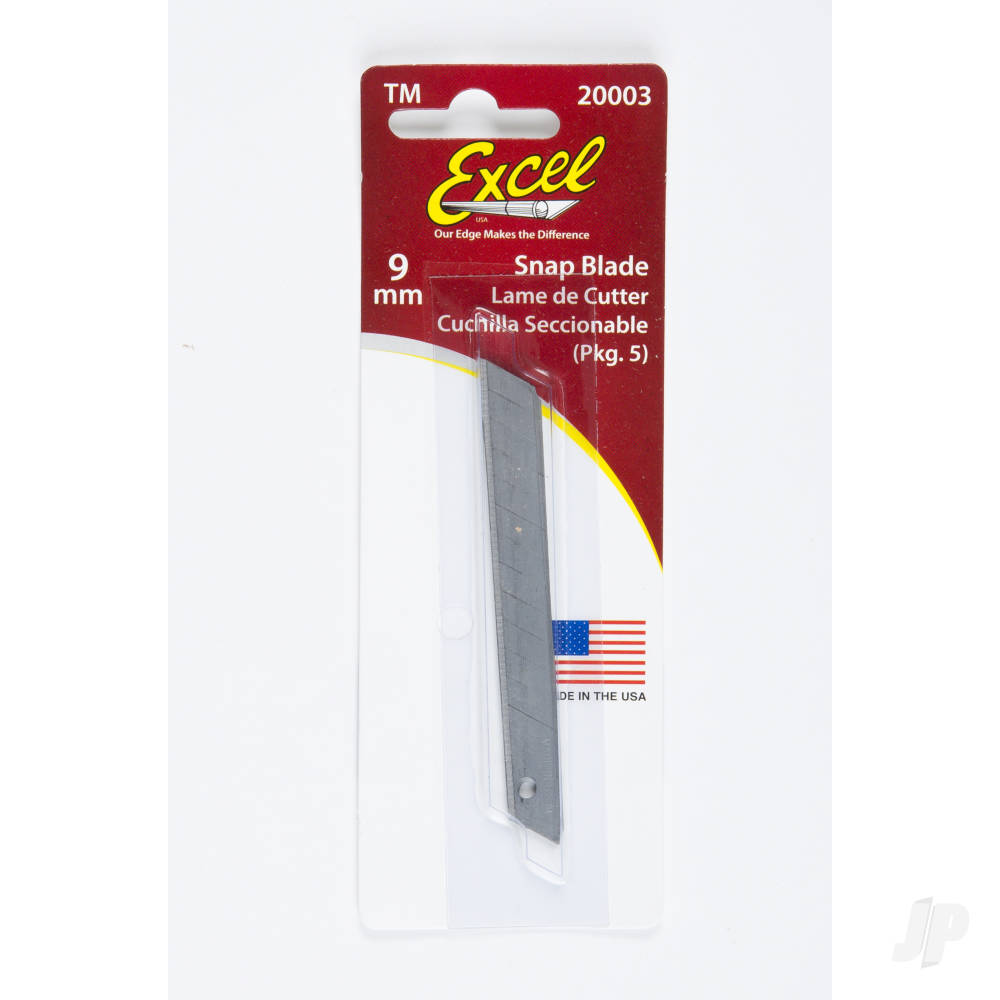 9mm, 13pt Snap Blade (5 pcs) (Carded)