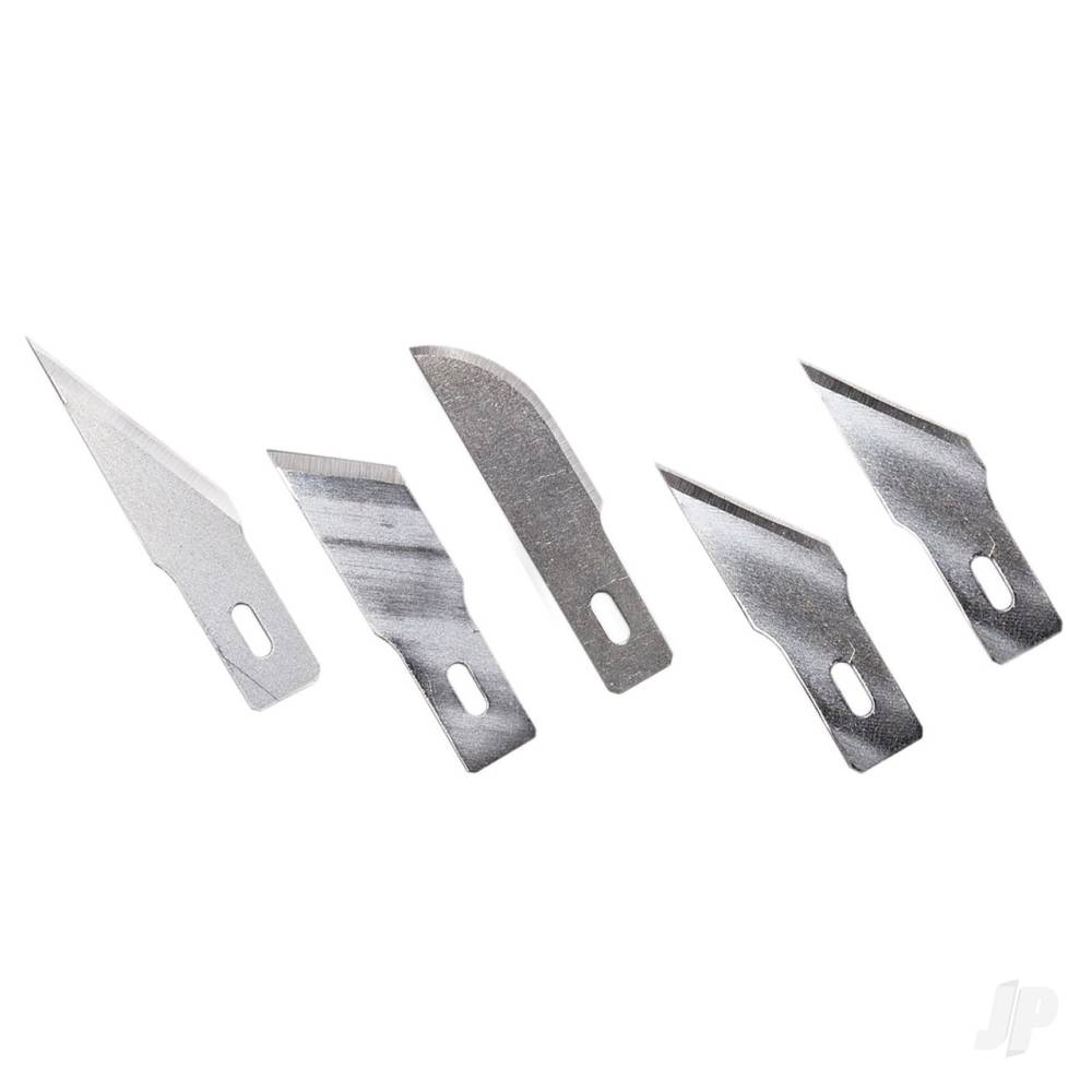 5 Assorted Heavy Duty Blades (#2, #19, #22, 2x #24), Shank 0.345" (0.88 cm) (5 pcs) (Carded)