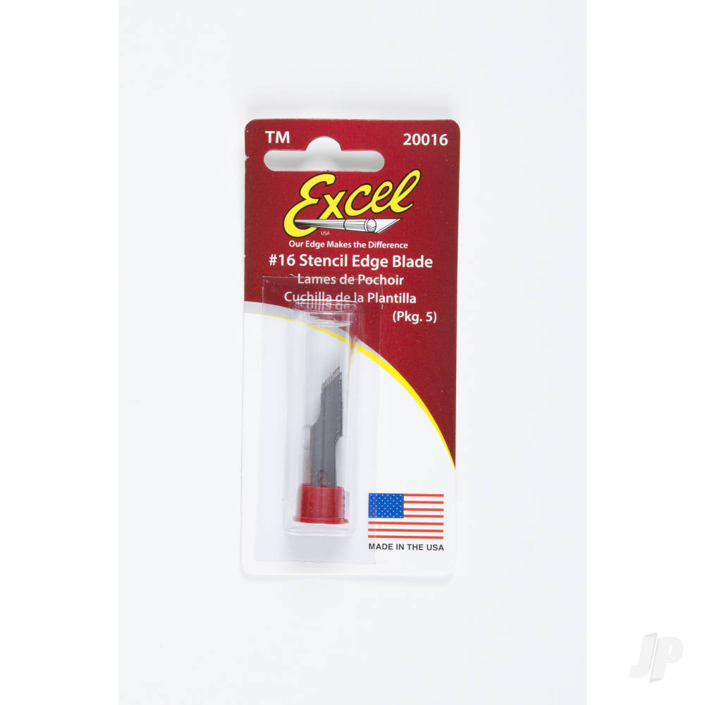 #16 Stencil Edge Blade, Shank 0.25" (0.58 cm) (5 pcs) (Carded)