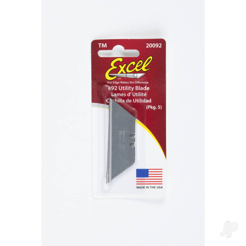 2 Notch Utility Blade, 0.024in (5 pcs) (Carded)