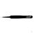 Straight Point Fine Point Tweezers, Black (Carded)