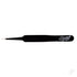 Straight Point Fine Point Tweezers, Black (Carded)