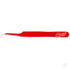 Slant Point Fine Point Tweezers, Red (Carded)