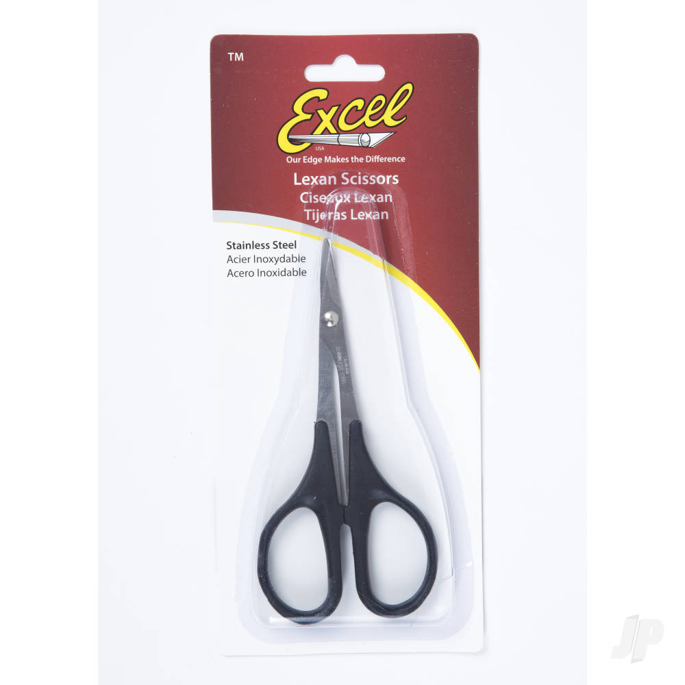 5.5in Lexan Stainless Steel Scissors, Curved (Carded)