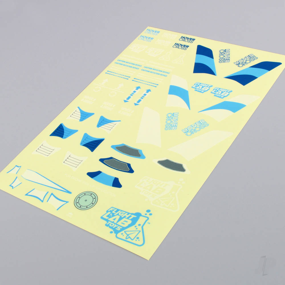 HoverCross Decal Sheet (Blue)