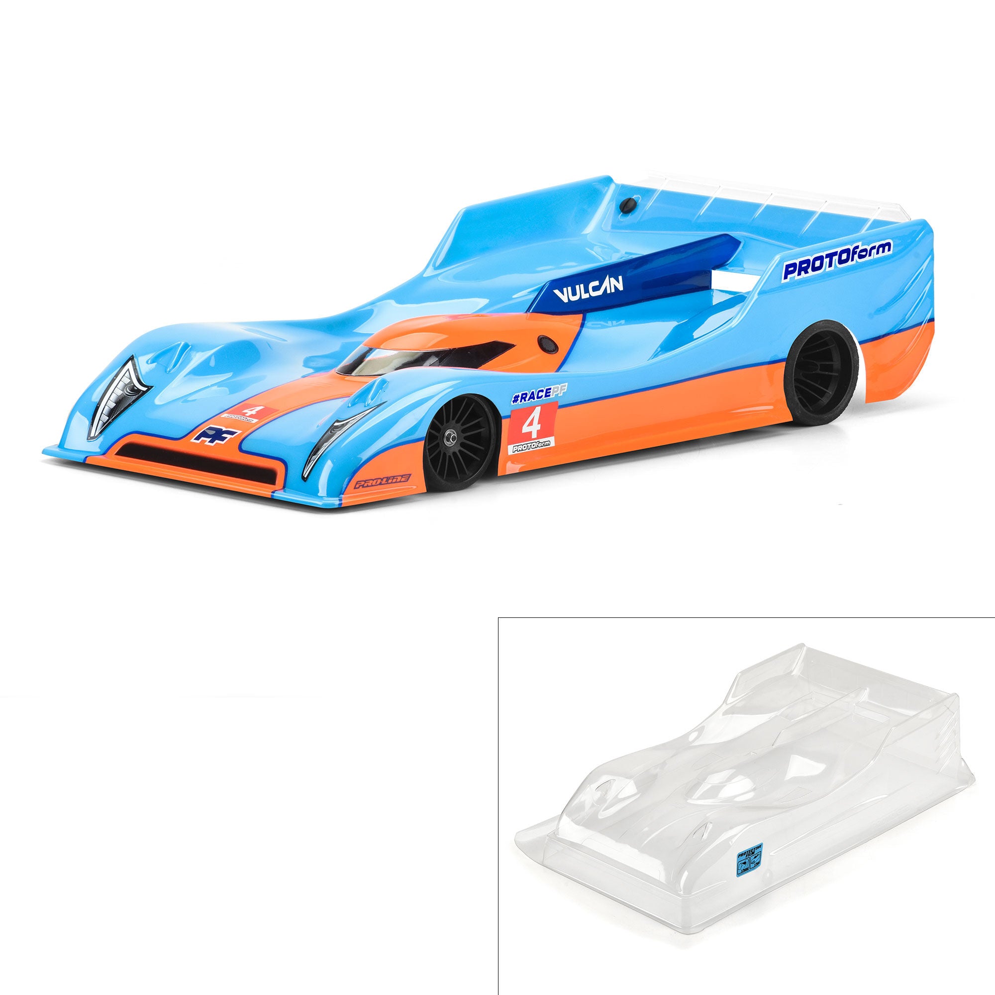 1/10 Vulcan Regular Weight Clear Body: 235mm Pan Car (Pro-10