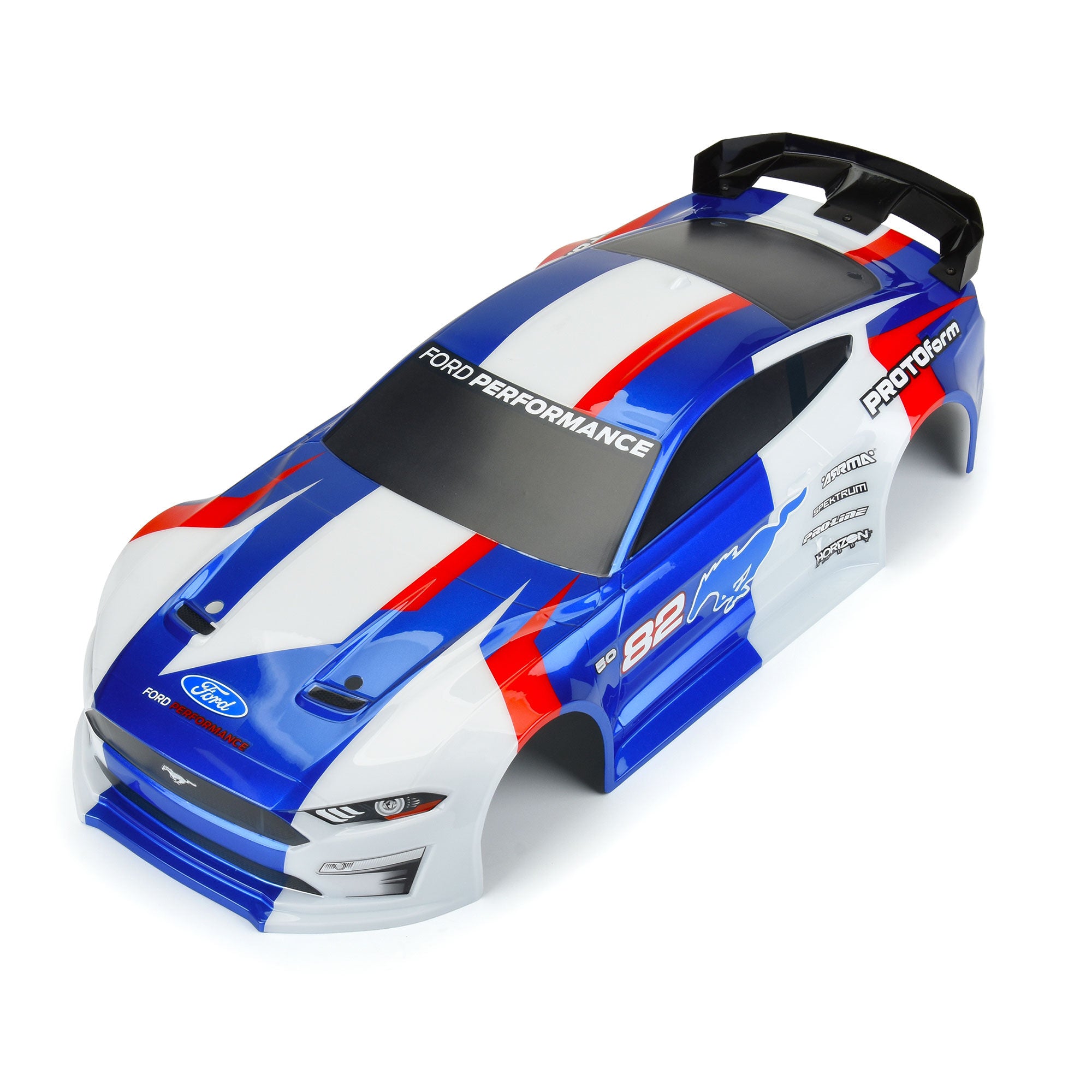 1/8 2021 Ford Mustang Painted Body (Blue): Vendetta &amp; Infrac