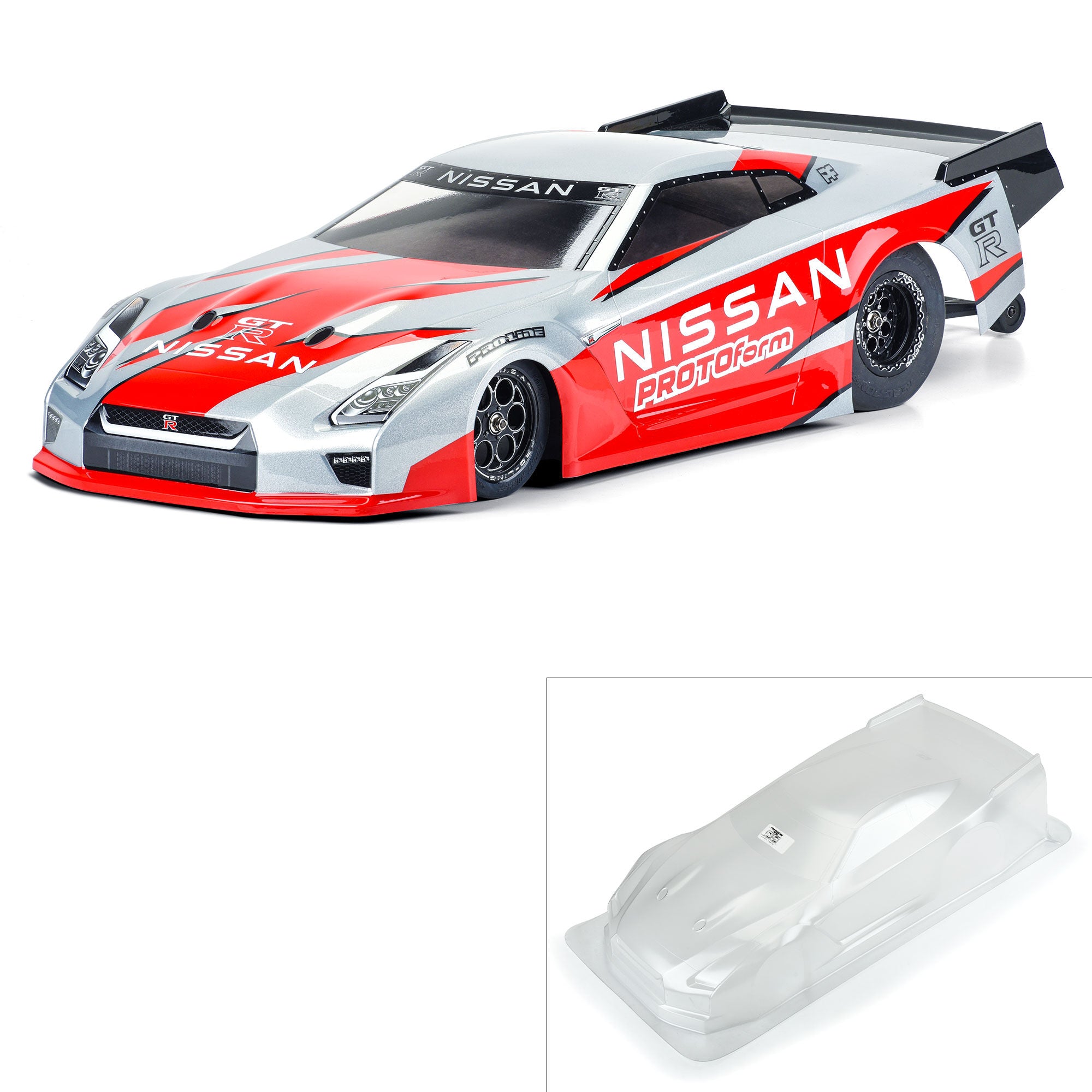 1/10 Nissan GT-R R35 Clear Body: Losi 22S Drag Car