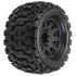 1/8 Badlands MX38 F/R 3.8" MT Tires Mounted 17mm Blk Raid (2