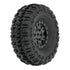 1/24 Trencher Fr/Rr 1.0" Tires Mounted 7mm Black Impulse (4)