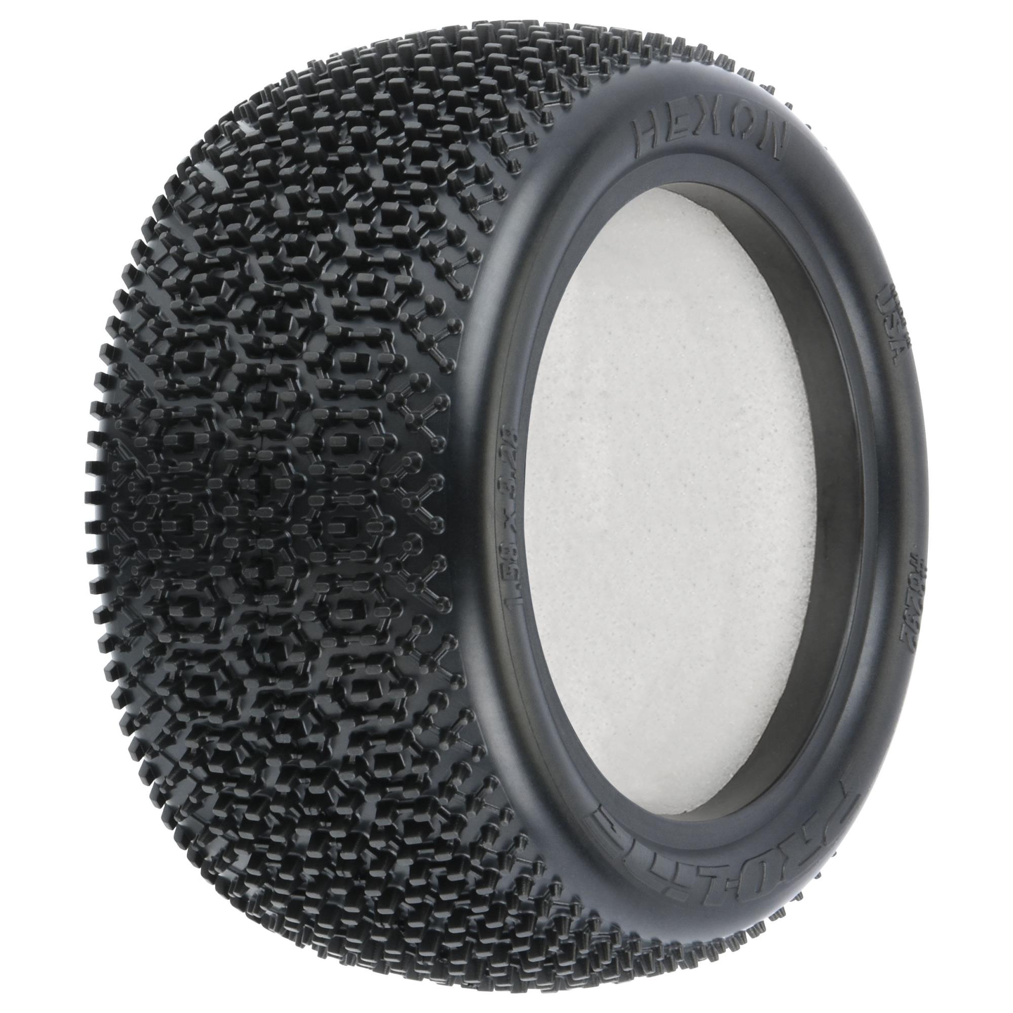 1/10 Hexon Z3 Rear 2.2" Carpet Buggy Tires (2)