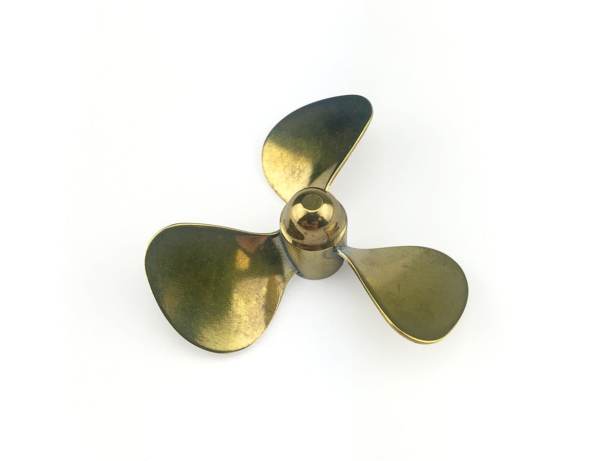 Brass Propeller (Classic), 3 Blade, 40mm, M4, LH